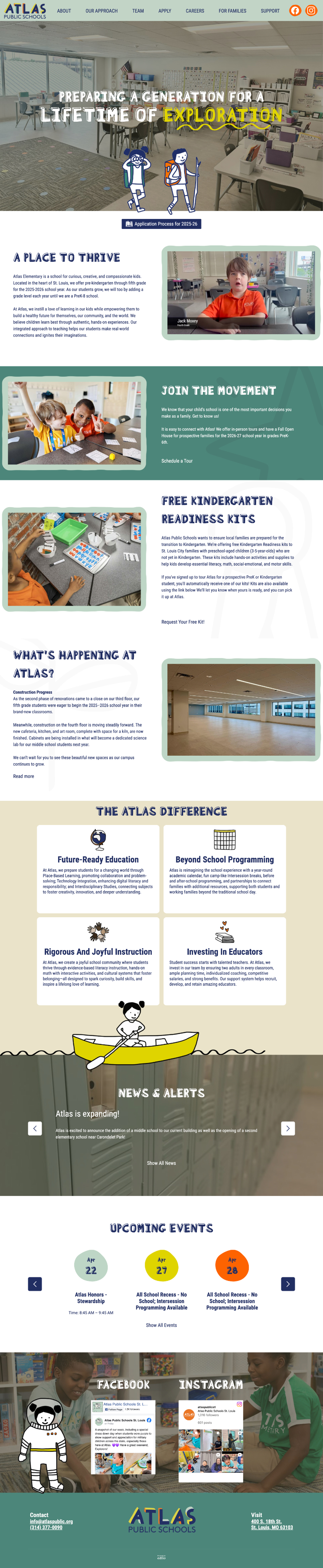 Atlas Public Schools website