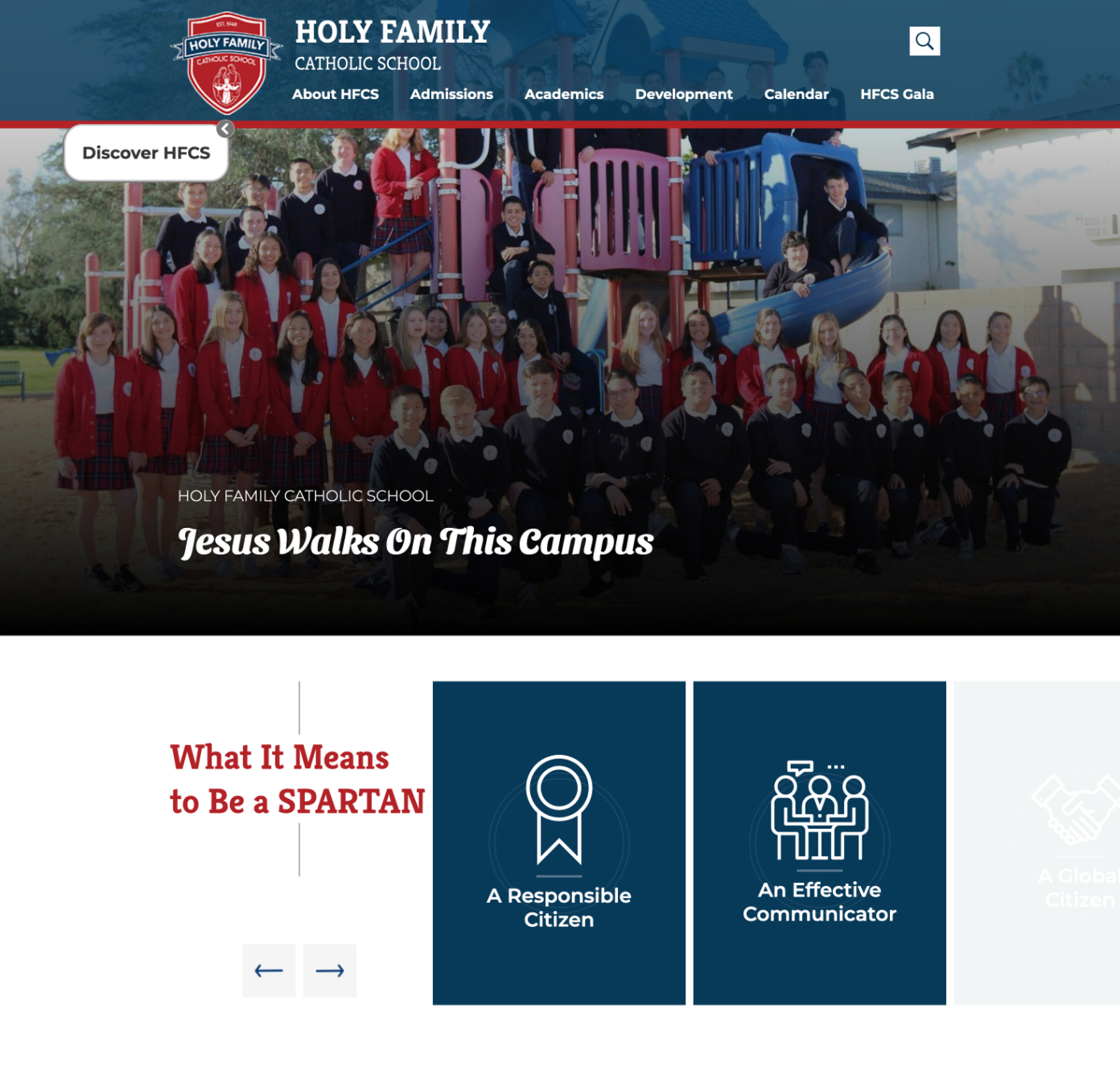 Holy Family school website